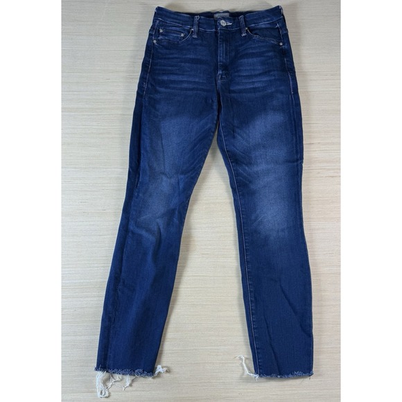 MOTHER High‎ Waisted Looker Ankle Fray Tongue And Chic Women's Size 26 - Picture 1 of 9